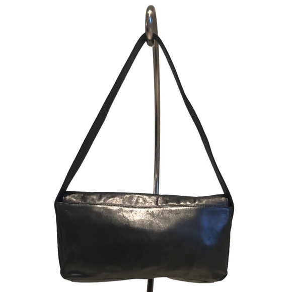 Coccinelle Shoulder Bag with Flap, aniline leather EUC Made in Italy - Picture 6 of 7